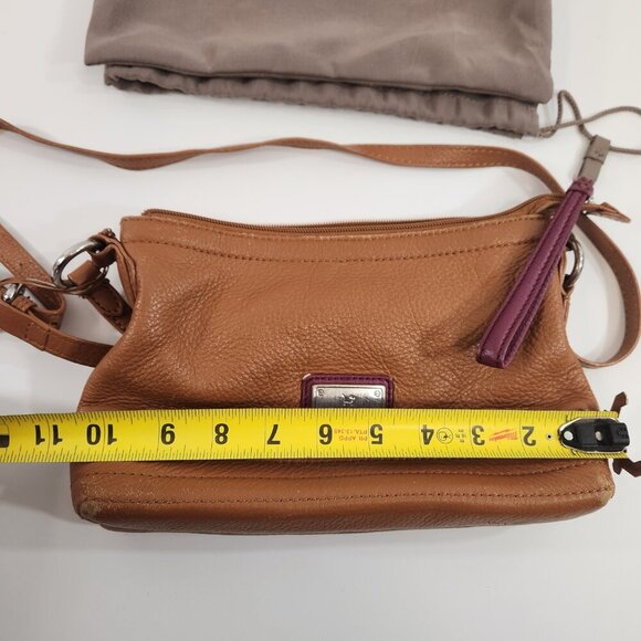 Radley London Brown Leather Crossbody Purse w/ Dust Bag - Picture 12 of 14